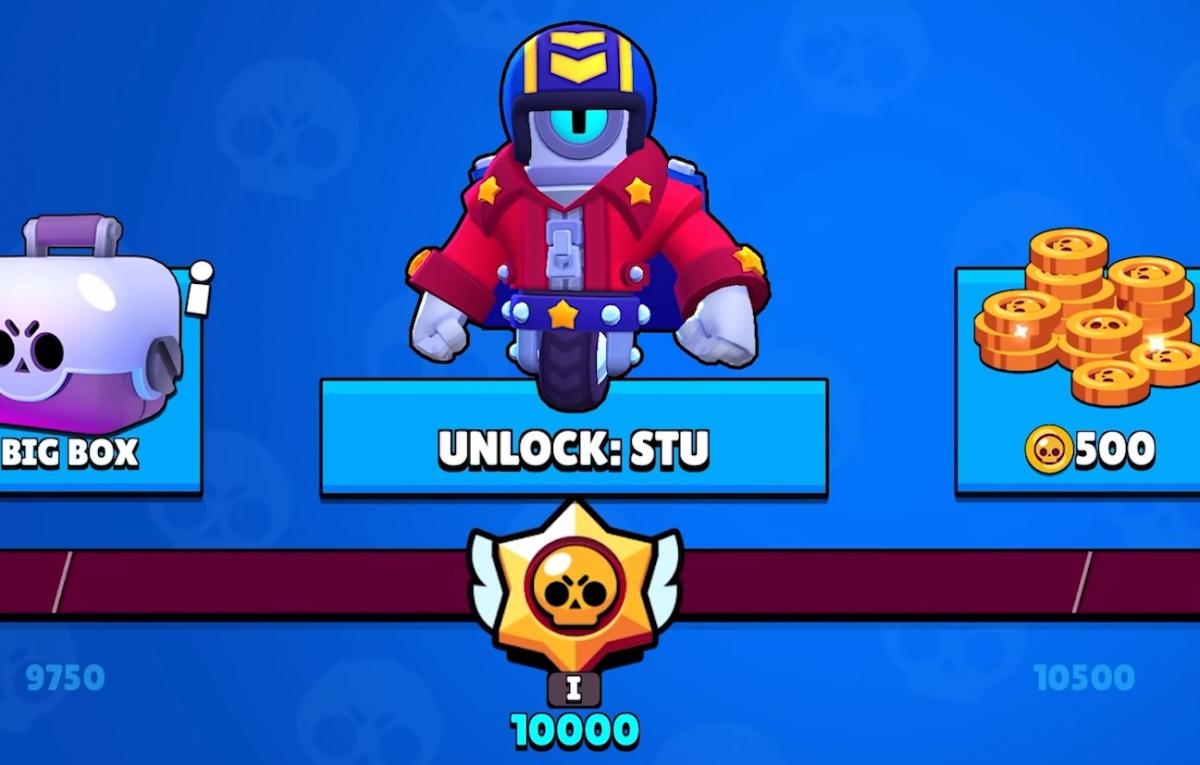 Stu, el brawler gratuito de Brawl Stars en el camino de trofeos