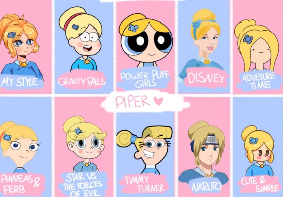 Las 10 versiones de Piper, desde Disney a Naruto