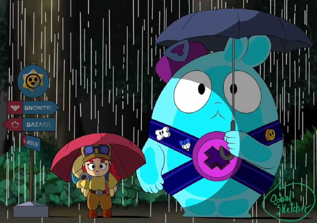 El homenaje de Brawl Stars a Ghibli, Jessie ft Squeak