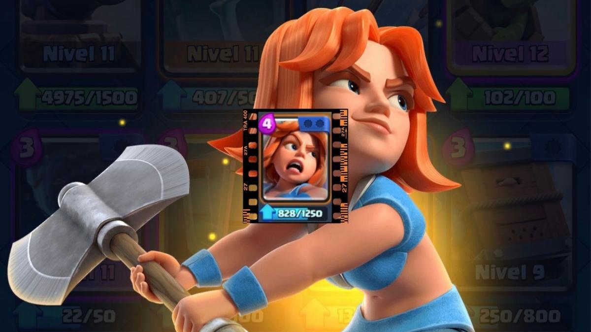 La nueva versión de la valquiria en Clash Royale, cambio de rostro