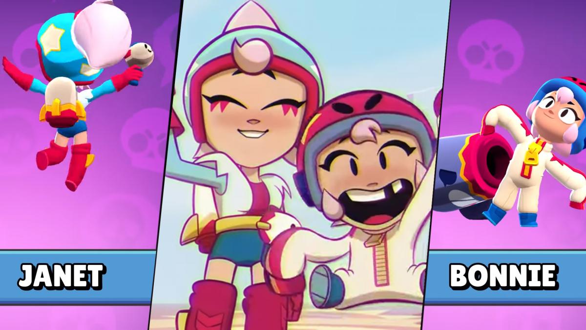 Janet La Voladora Y Bonnie La Cañón Nuevas Brawlers De Brawl Stars 9141