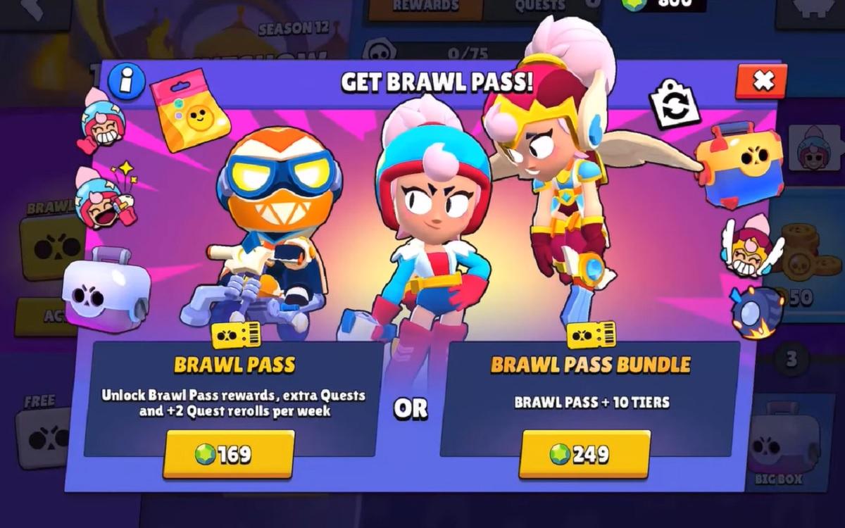 Brawl Stars todas las del Brawl Pass de la Temporada 12