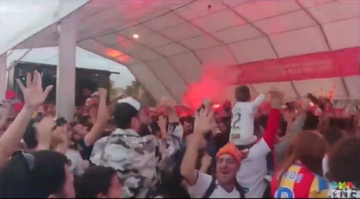 Ambiente Fan Zone en Valencia Final Copa del Rey 2019 Valencia CF