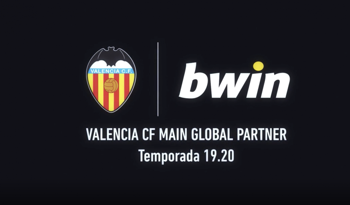 Main Sponsor del Valencia CF Para la Camiseta 2019 - 2020: BWIN Oficial