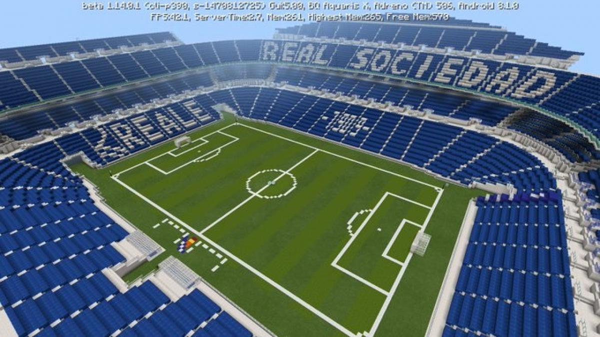 estadio de futbol minecraft